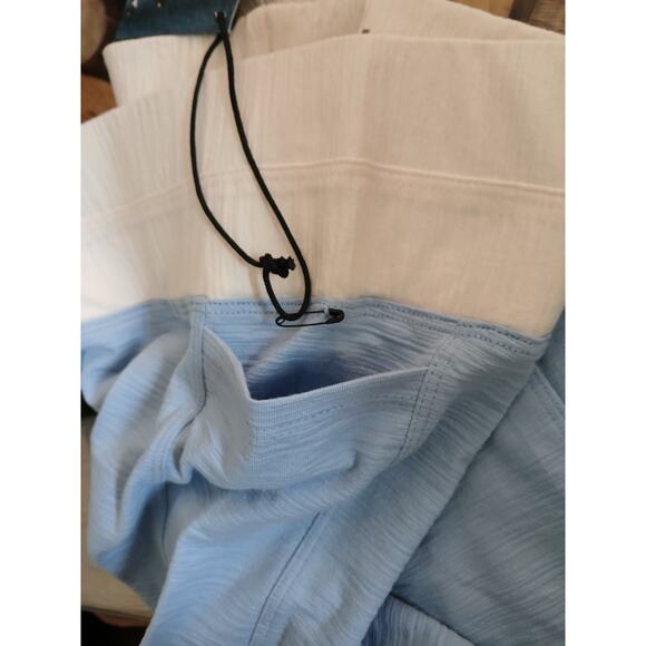 Ably Pull on Shorts Filium Activated Light Blue White Active Short NWT Large - Picture 8 of 13